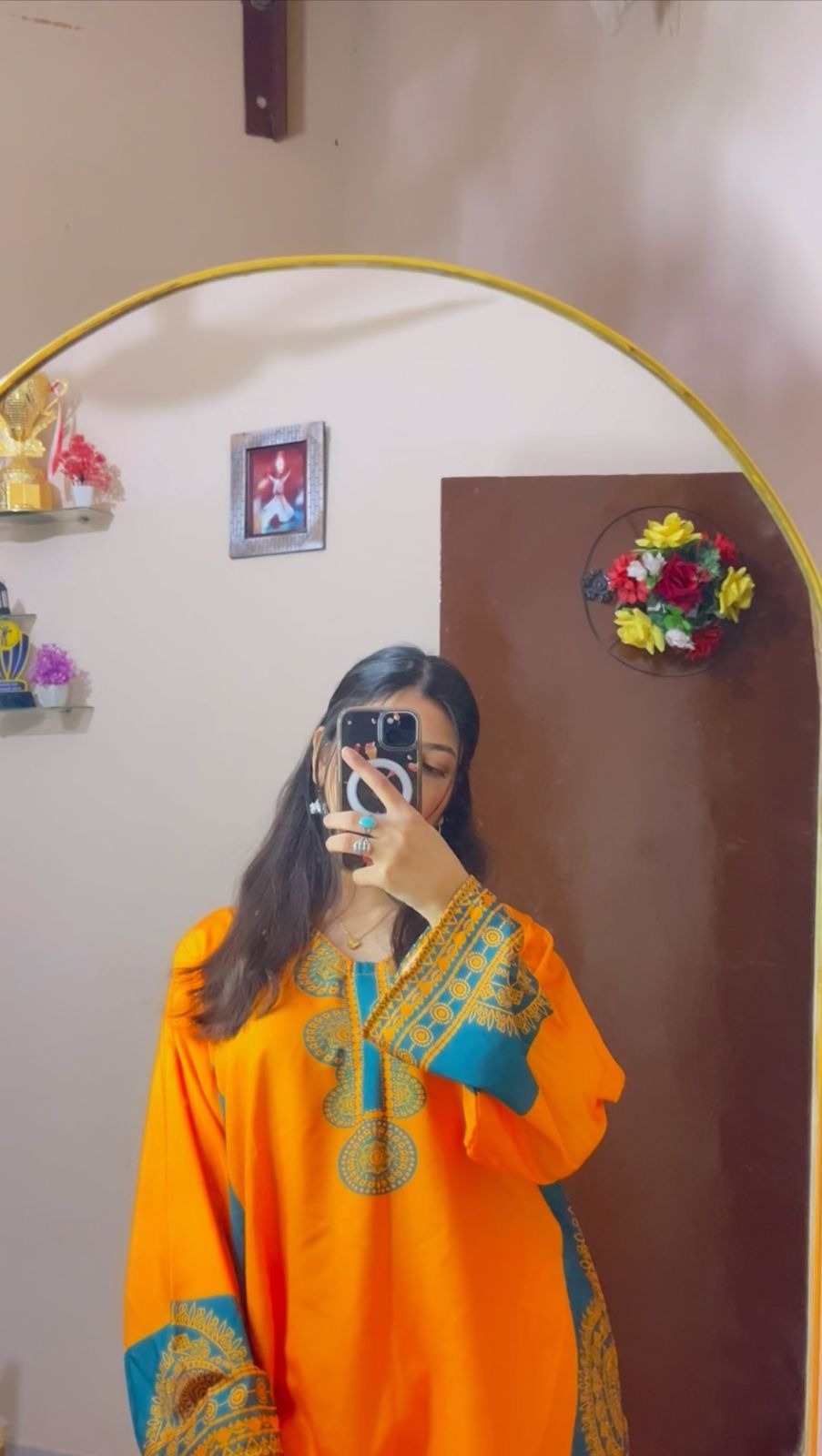 Naaz Orange | Premium Printed Pret-2pc