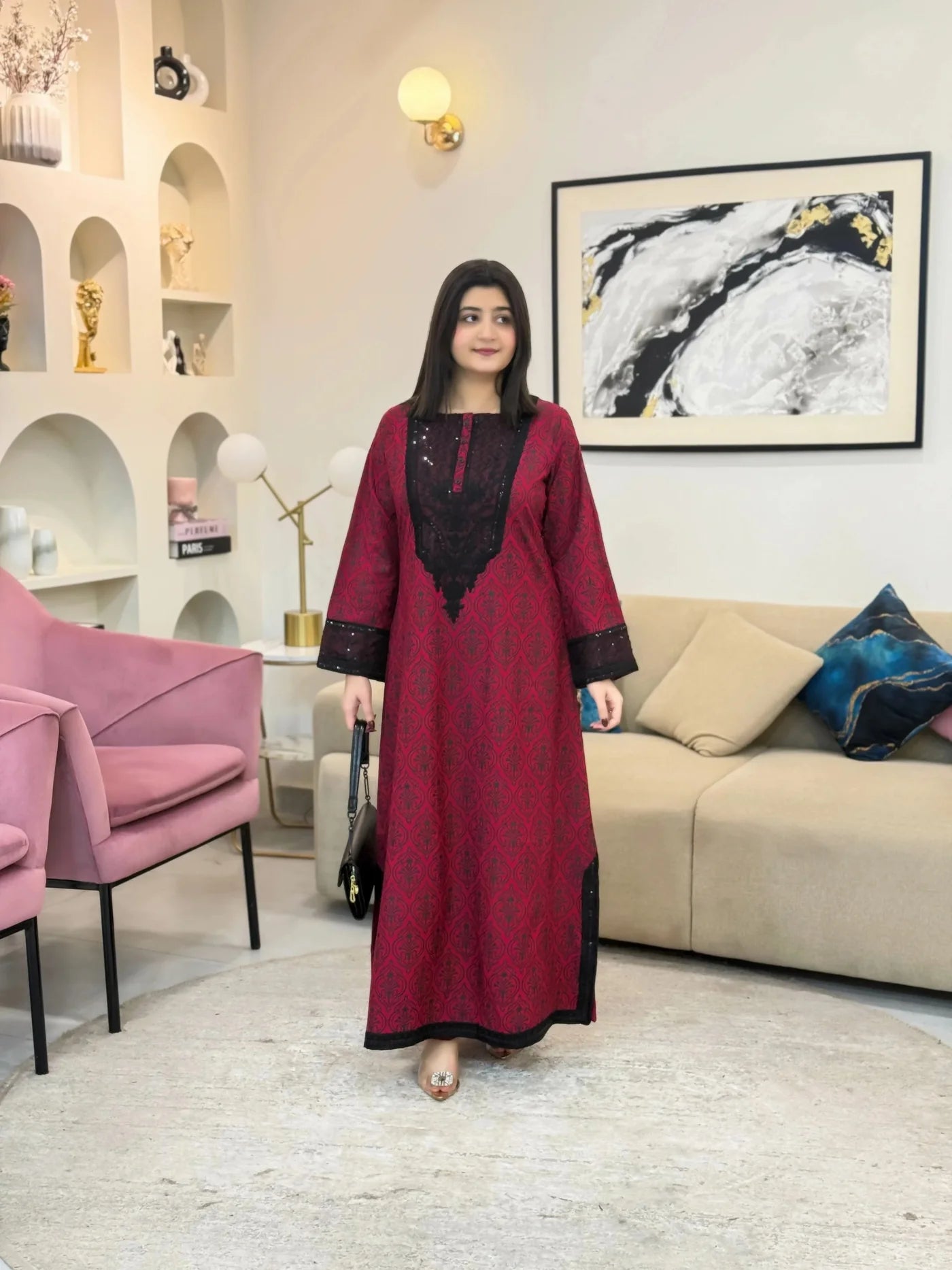 Pink Rose| Premium Pret-2pc