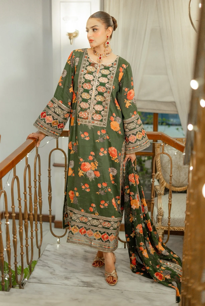 kareena - Heavy Embroidered Silk 3 Pc Suit