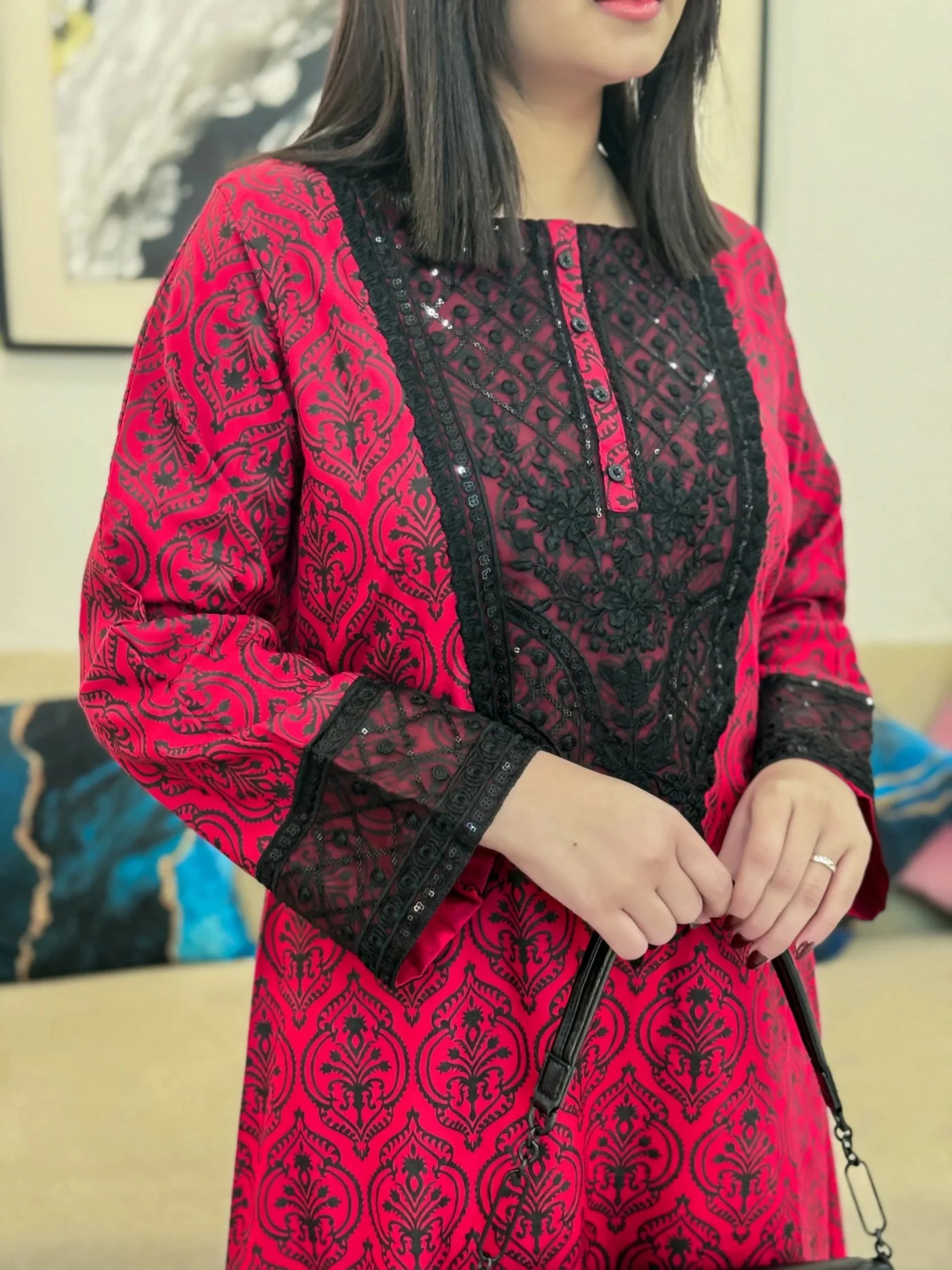 Pink Rose| Premium Pret-2pc