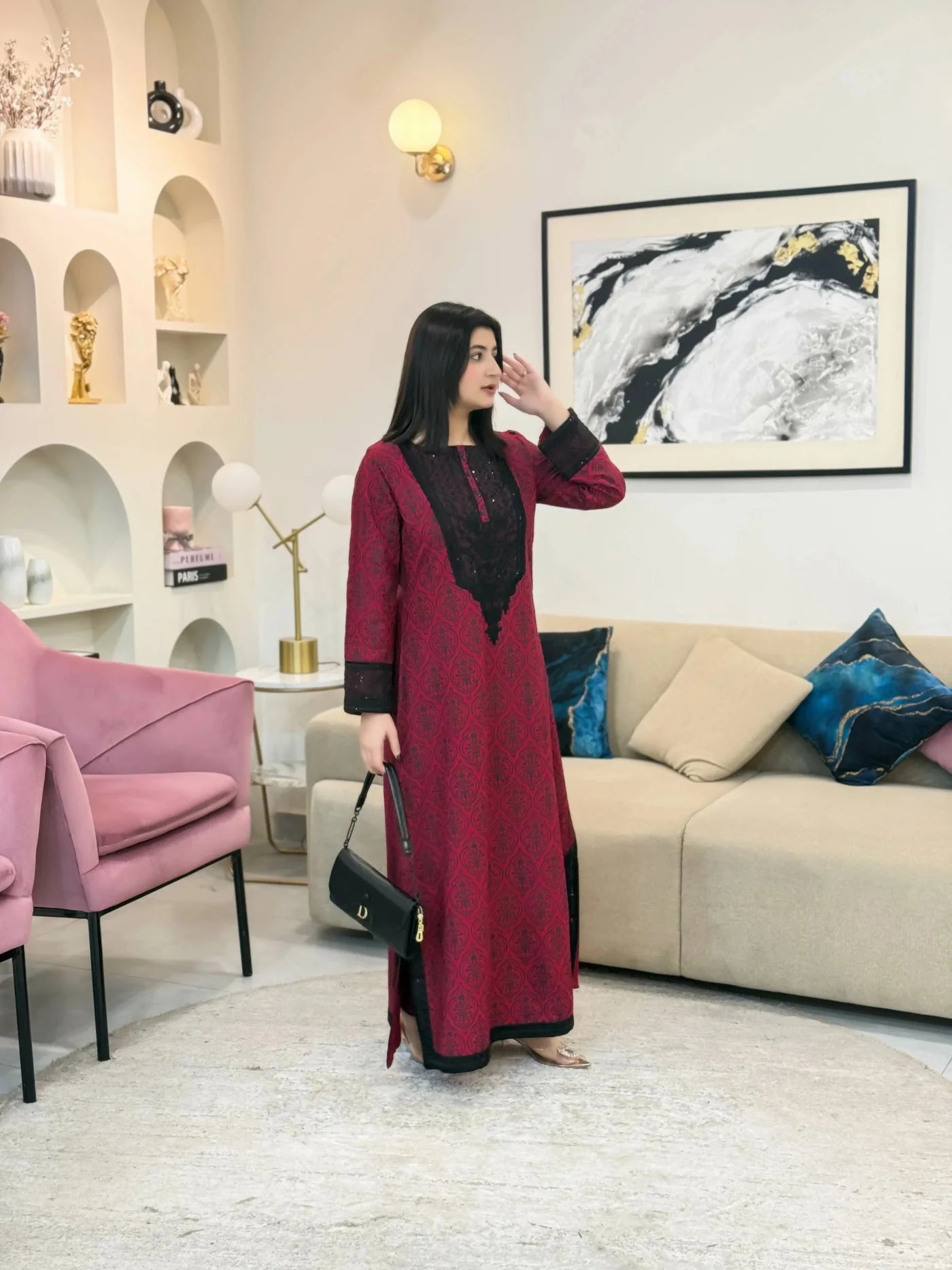 Pink Rose| Premium Pret-2pc